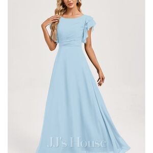 JJs House Sky Blue Bridesmaid Dress